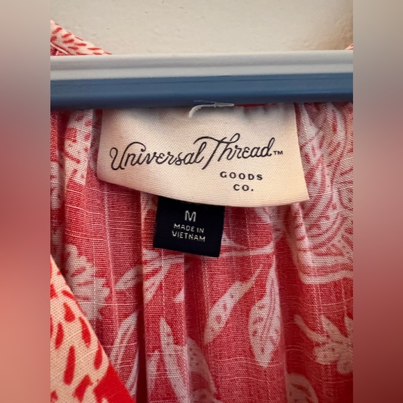 Universal Thread Orange Boho Ruffle Maxi Dress - M - Picture 3 of 6